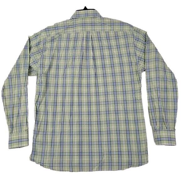 Gitman Bros Master Shirt Makers Vintage Green White Blue Men’s Shirt Size L USA - Picture 3 of 9